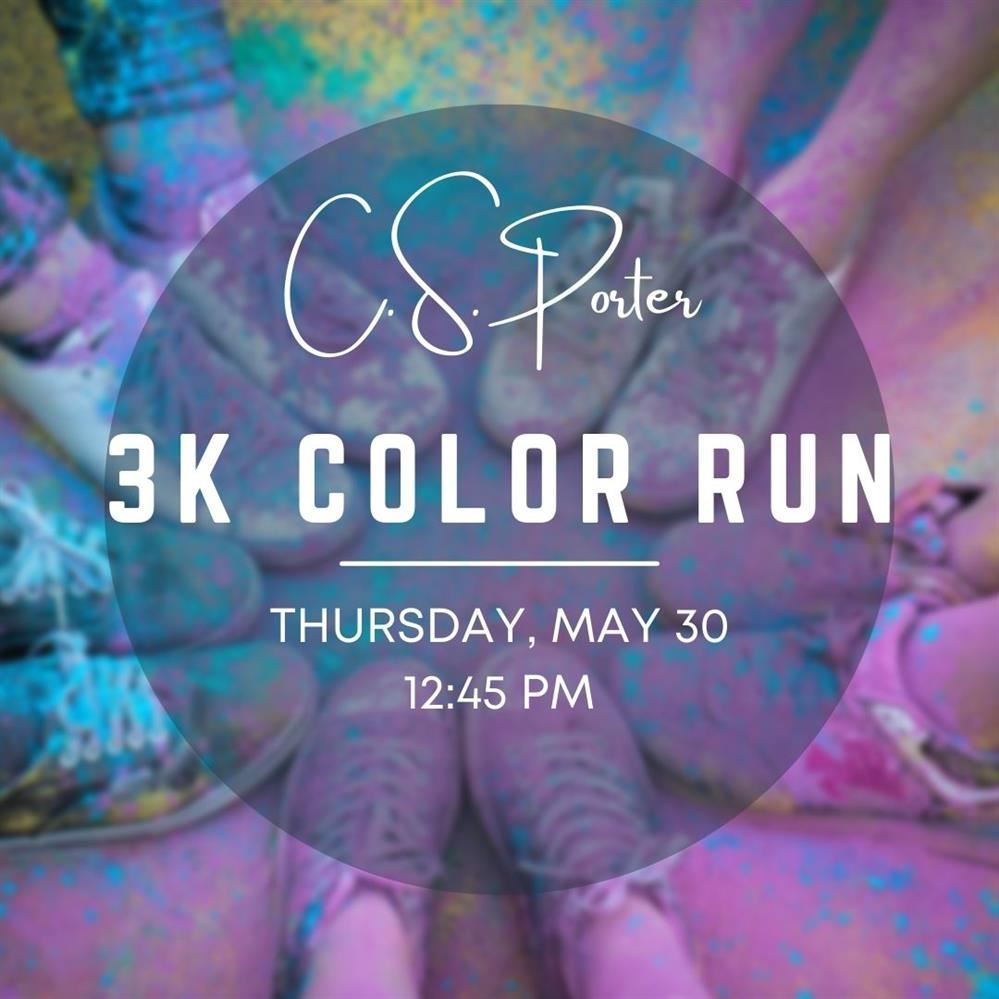 3k color run may 30 12:45 pm